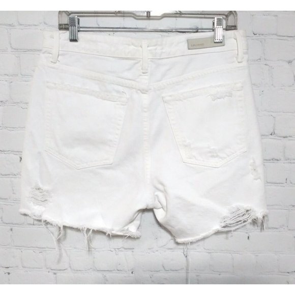 GRLFRND Jourdan Jean Shorts Button Fly Size 29 White Mustang - Picture 2 of 6